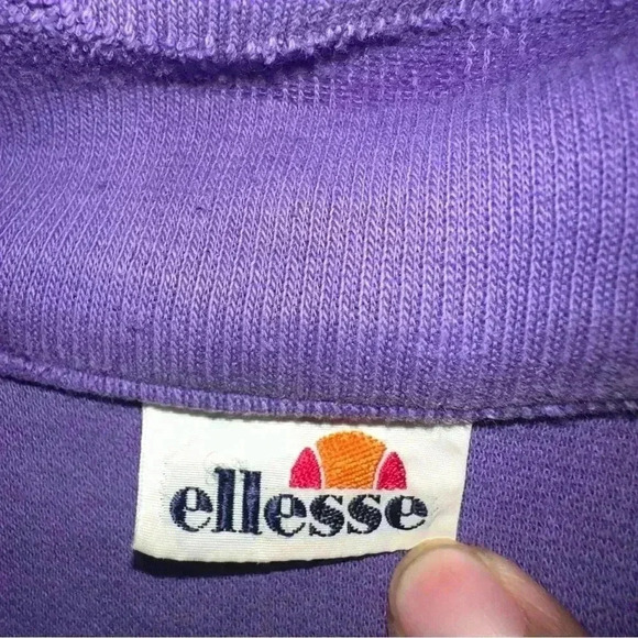 Women’s Vintage 90's Ellesse Big Logo Spell Out Sweatshirt Medium - Picture 5 of 7
